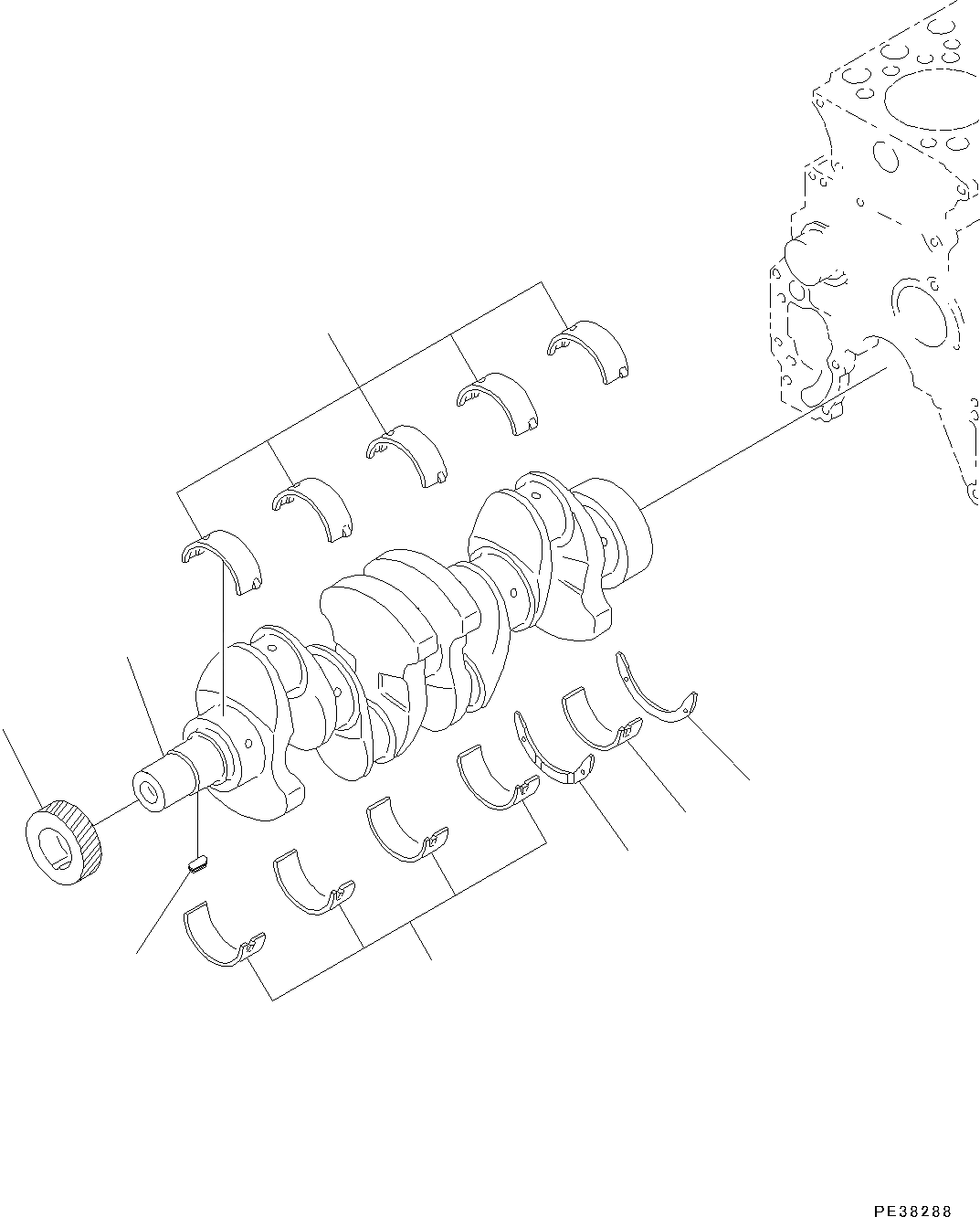 6204-29-8600 вкладыш в сборе KOMATSU