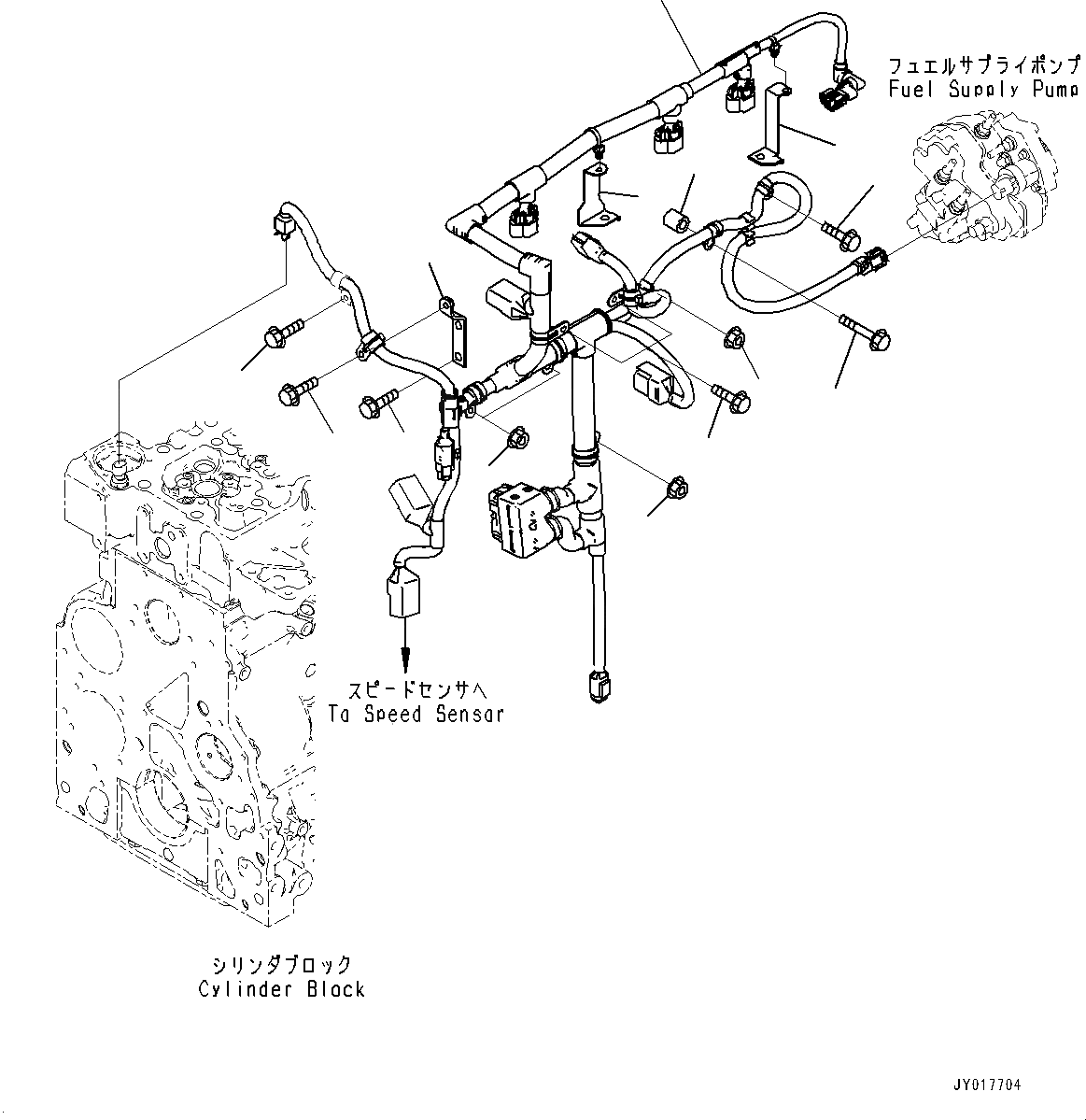 6754-81-9520 жгут проводов двигателя komatsu OEM Standard