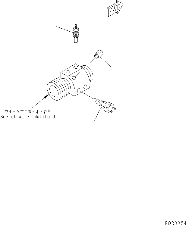 6950-92-1290 ДАТЧИК ТЕМПЕРАТУРЫ KOMATSU
