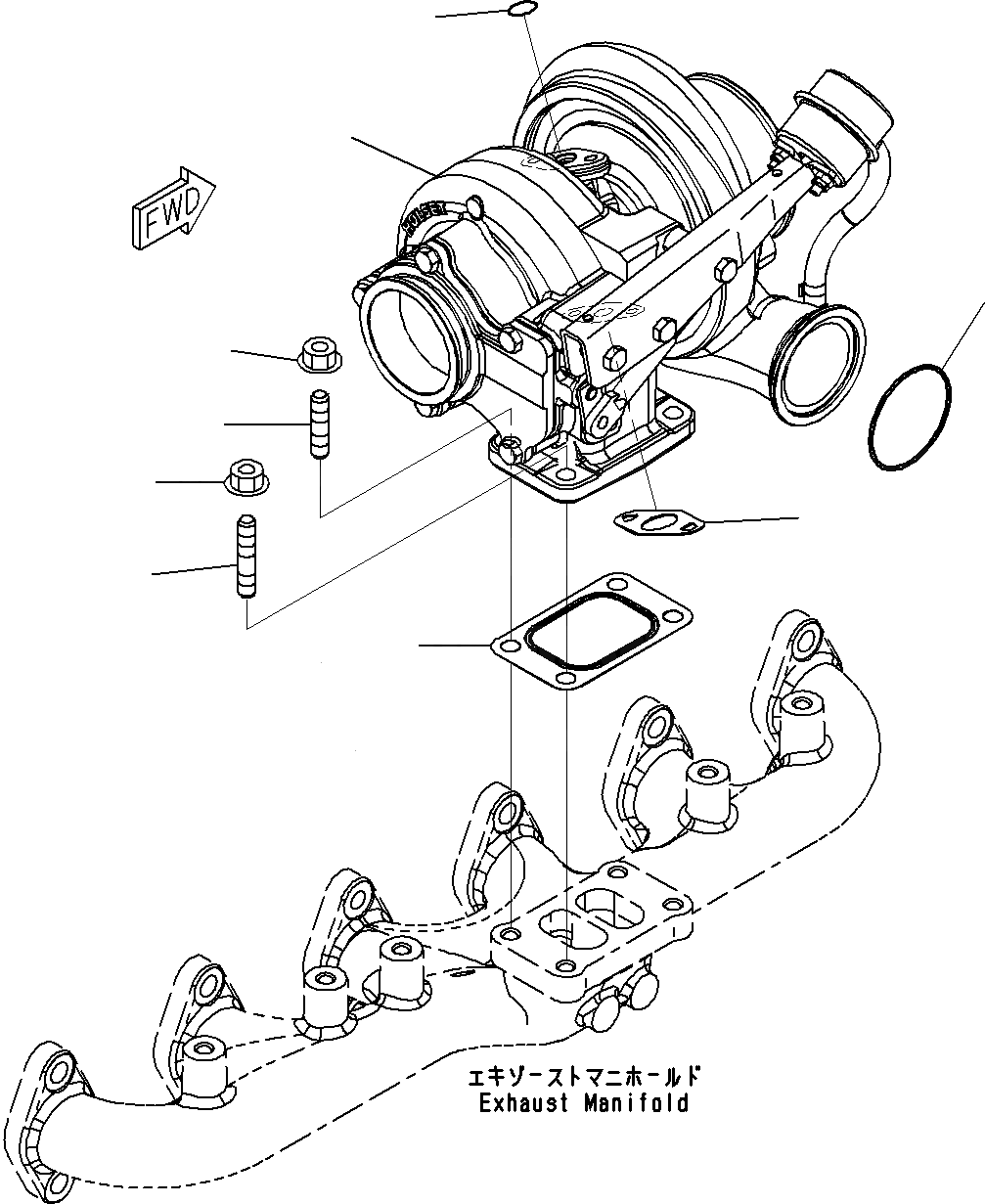 6754-81-8190 турбокомпрессор 4038471 komatsu HOLSET