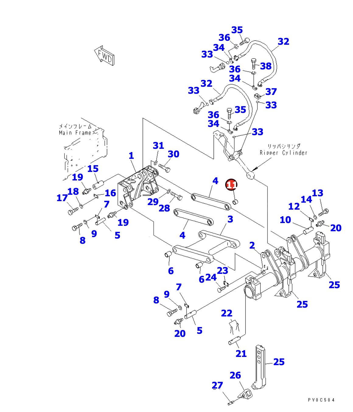 141-78-11311 Втулка KOMATSU