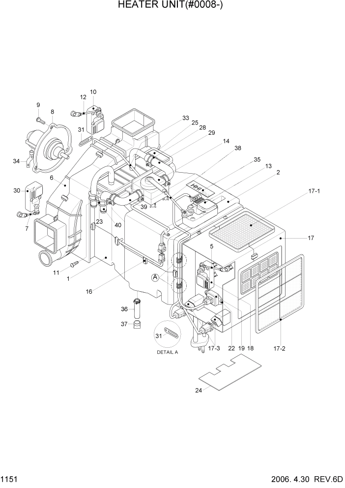 11N6-90710 мотор кондиционера HYUNDAI