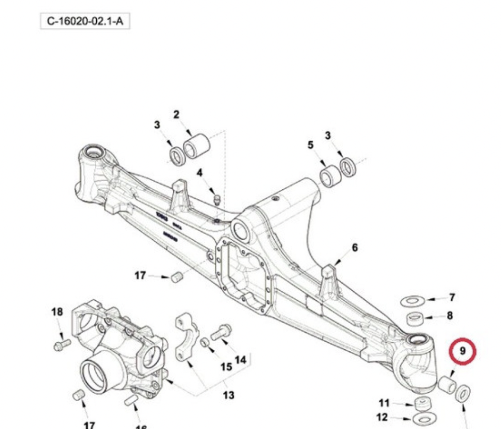 109972 Втулка на Carraro CRS