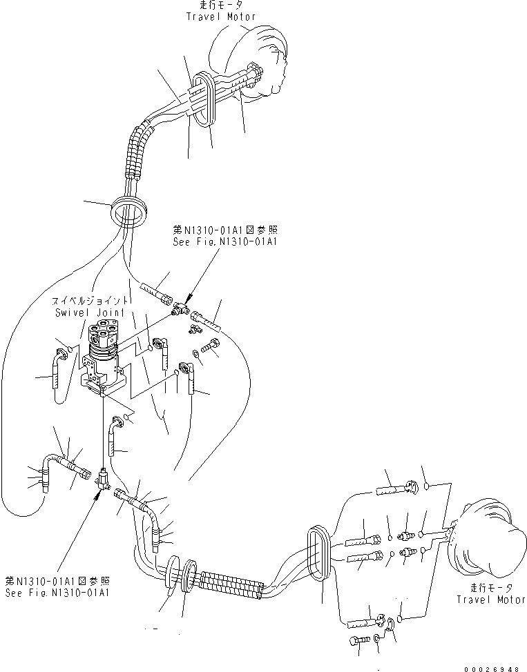 07098-11030 шланг KOMATSU
