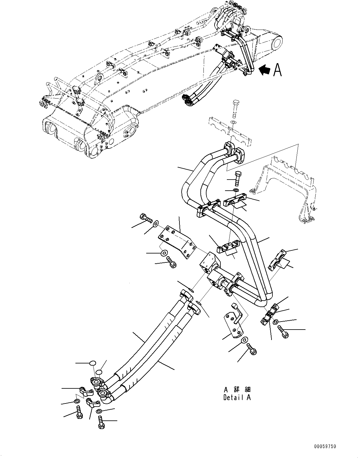 07084-21411 шланг KOMATSU