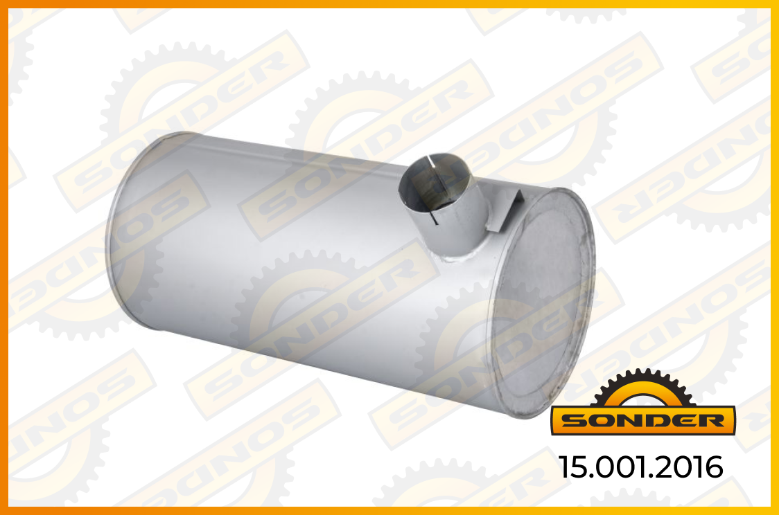 15.001.2016 Глушитель основной Iveco (бочка) Sonder